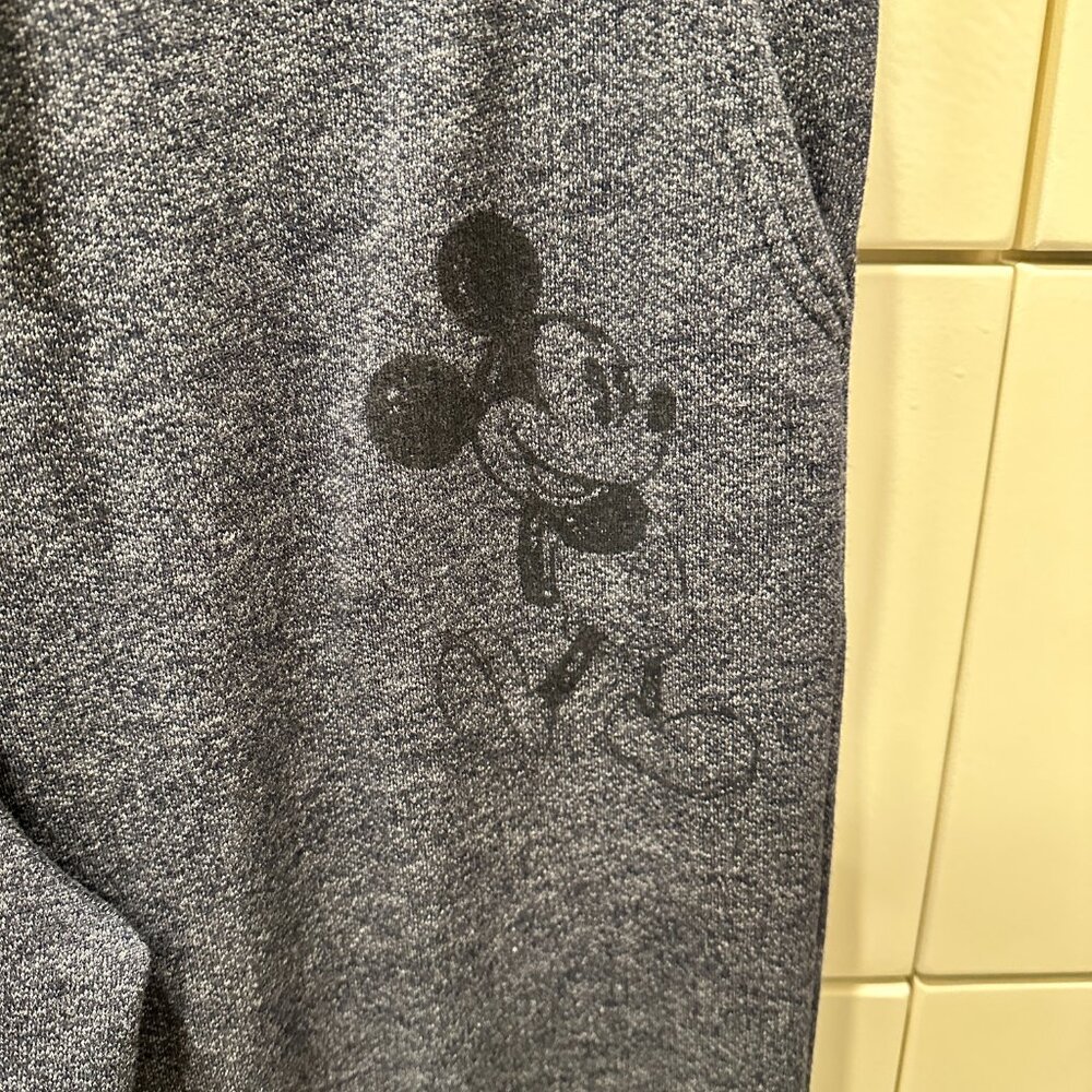 Disney Parks Unisex Navy Jogger Sweatpants Mickey Mouse 1928, Size Large - Picture 3 of 4